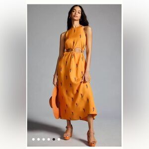 Farm Rio Parrot Halter Maxi Dress XXS